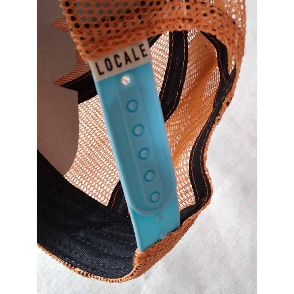 Locale Outdoor Kids Glacier National Park Trucker Hat‎ Blue Orange Snapback Cap